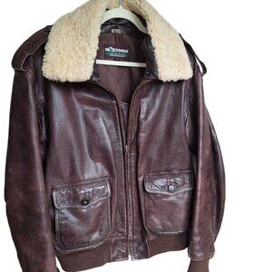 Vintage 90's Nordstrom Leather Bomber Jacket